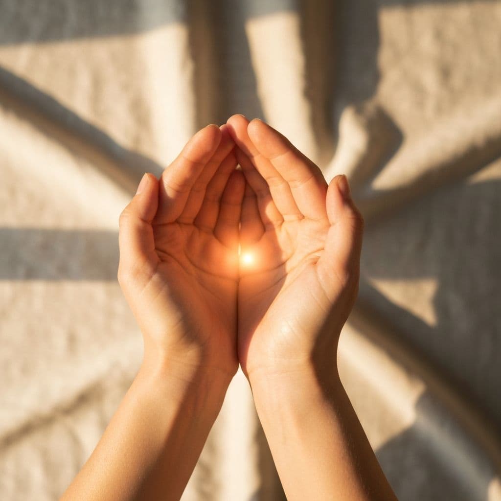 A peaceful, sunlit healing space